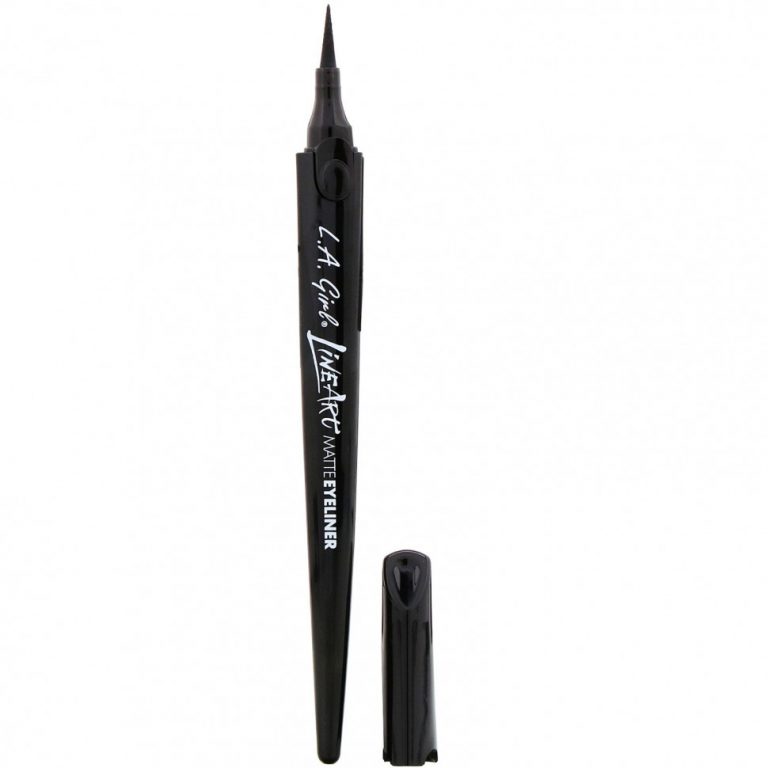 L.A. Girl, Подводка-фломастер Line Art Matte Eyeliner, оттенок Intense Black, 0,4 мл