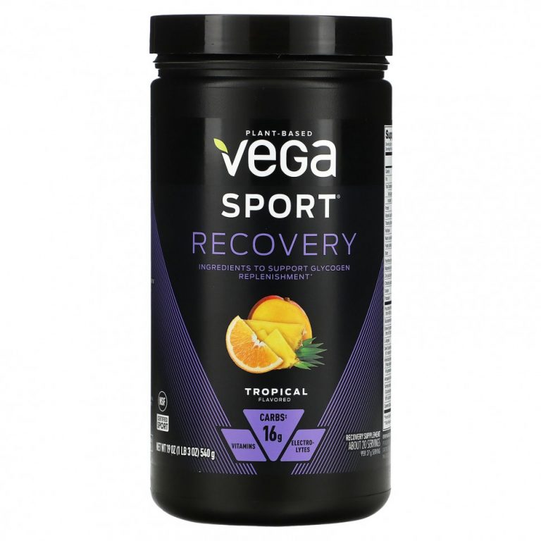 Vega, Sport, ускоритель восстановления, вкус тропических фруктов, 540 г (19 унций)