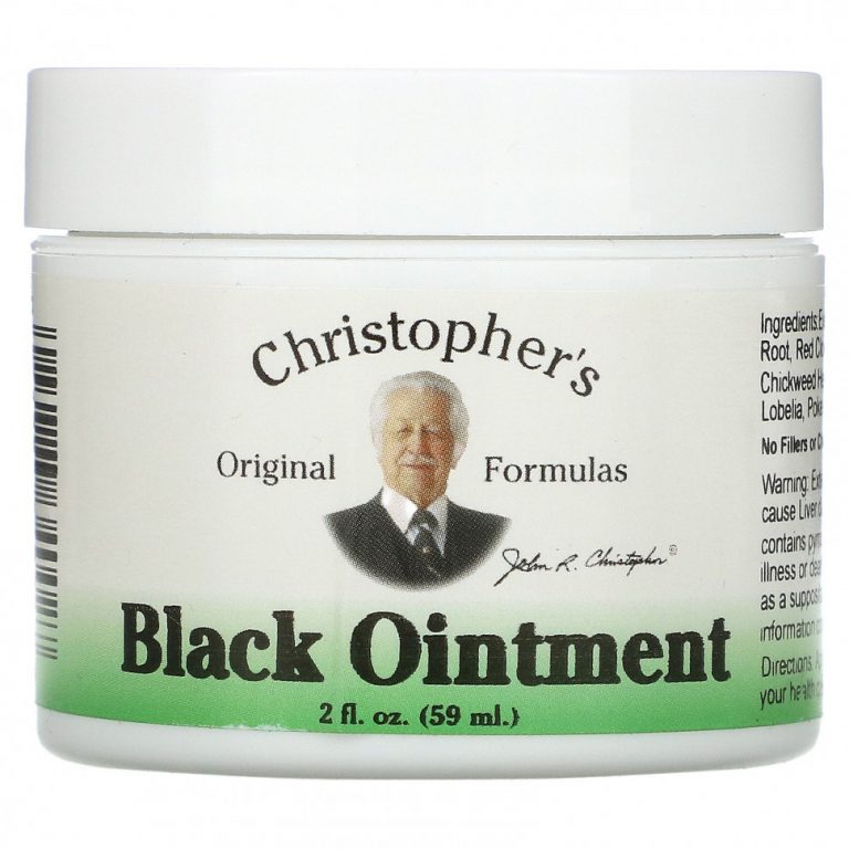 Christopher’s Original Formulas, Black Ointment, противовоспалительная, 59 мл (2 жидкие унции)