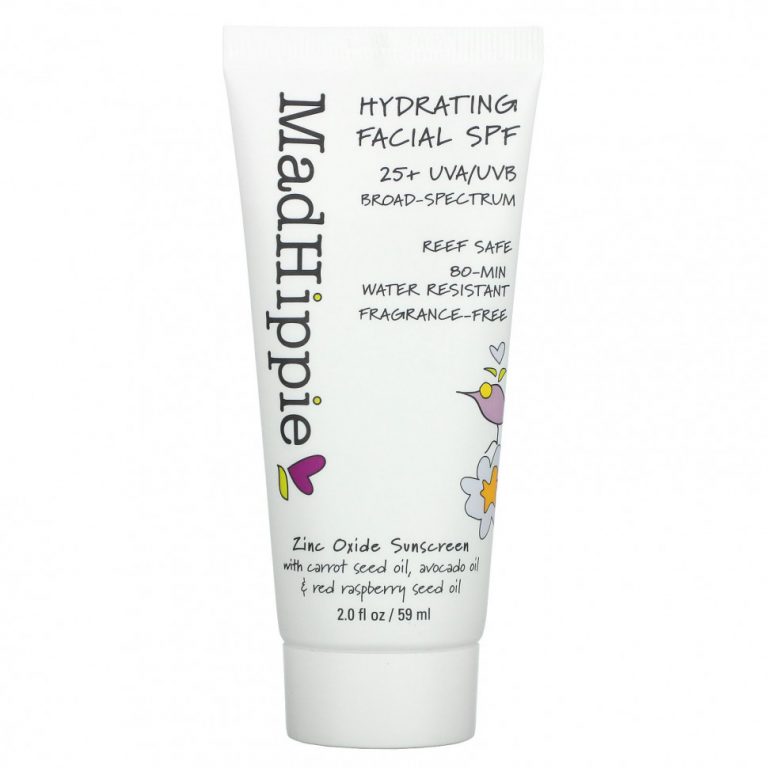 Mad Hippie, Hydrating Facial SPF 25+, Fragrance Free, 2 fl oz (59 ml)