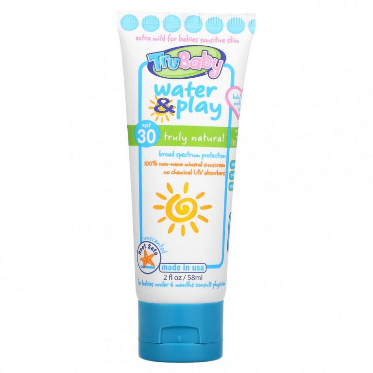 TruKid, Tru Baby, солнцезащитное средство для воды и игр, SPF 30, без запаха, 58 мл (2 жидк. Унции)