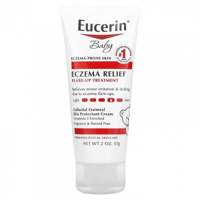 Eucerin, для детей, средство для лечения экземы в период обострений, без отдушки, 57 г (2 унции)