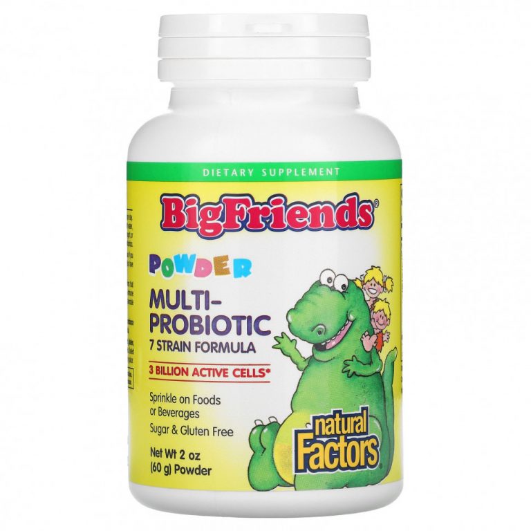 Natural Factors, BigFriends, Multi-Probiotic Powder, 3 Billion , 2 oz (60 g)