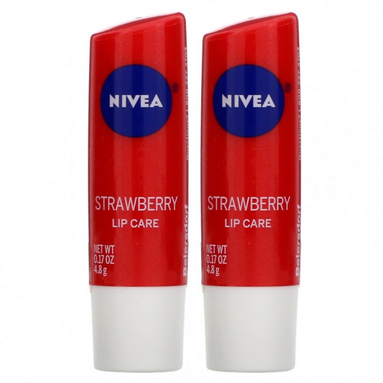 Nivea, Lip Care, Клубника, 2 упаковки по 0,17 унции (4,8 г) каждая