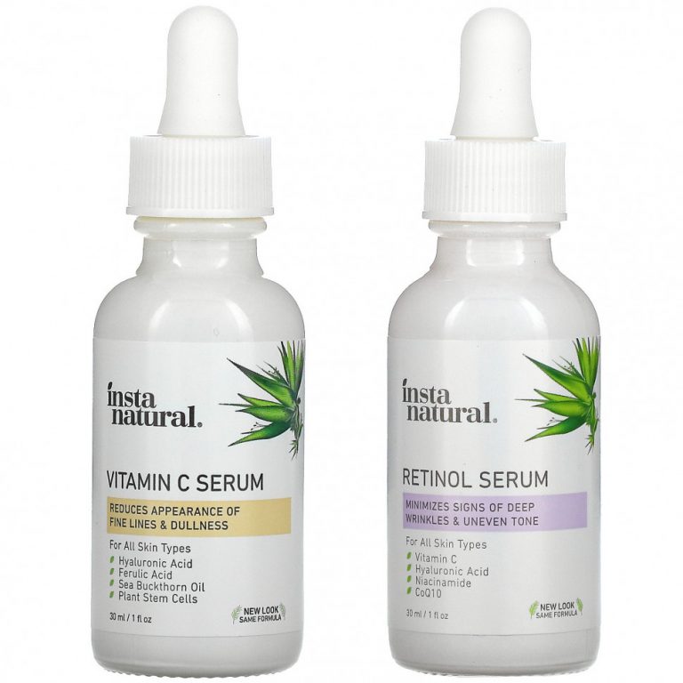 InstaNatural, Day & Night Skin Duo, для дневного и ночного ухода за кожей, 2 флакона по 30 мл (1 унции)