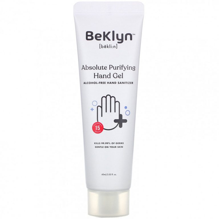 BeKLYN, Absolute Purifying Hand Gel, Alcohol-Free Hand Sanitizer, 2.02 fl oz (60 ml)