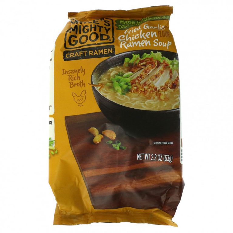 Mike’s Mighty Good, Craft Ramen, суп с жареным чесноком и курицей, рамэн, 63 г (2,2 унции)