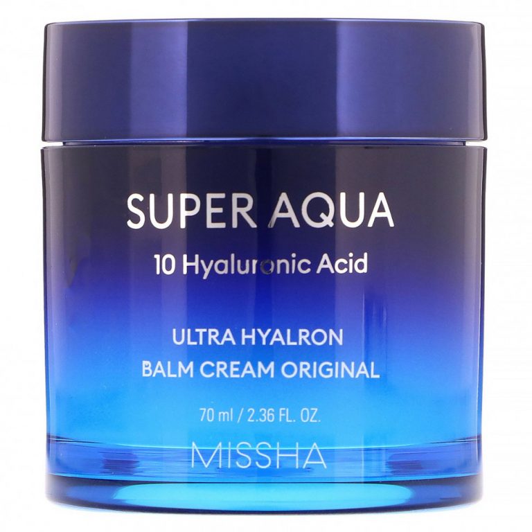 Missha, Super Aqua, Ultra Hyalron, увлажняющий крем-бальзам, оригинальная формула, 70 мл (2,36 жидк. унции)