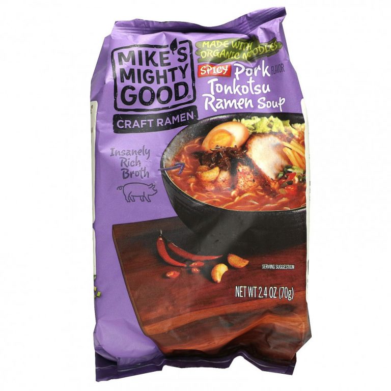 Mike’s Mighty Good, Craft Ramen, Острый суп тонкоцу из свинины рамэн, 2,4 унции (70 г)