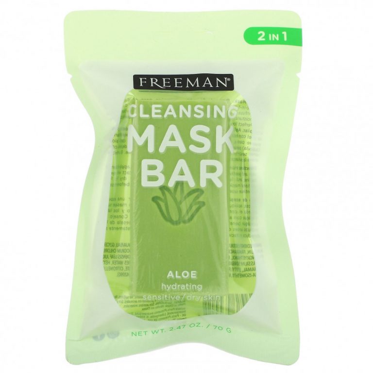 Freeman Beauty, Очищающая маска, увлажняющая, алоэ, 70 г (2,47 унции)