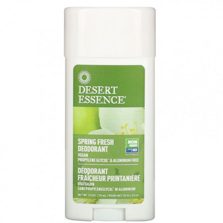 Desert Essence, Дезодорант, запах весенней свежести 2.5 унции (70 мл)