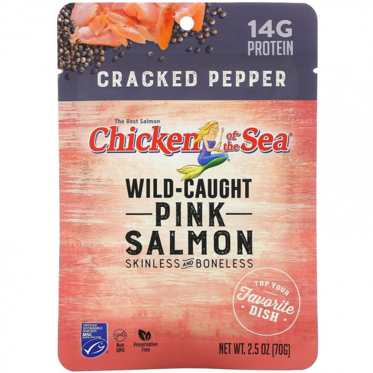 Chicken of the Sea, Горбуша из дикой рыбы, измельченный перец, 70 г (2,5 унции)