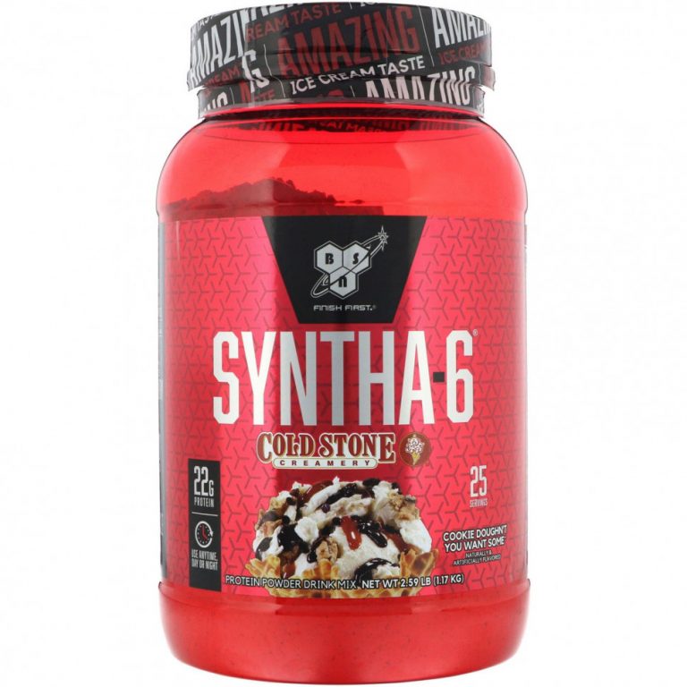 BSN, Syntha-6, Cold Stone Creamery, со вкусом печенья Cookie Doughn’t You Want Some, 1,17 кг