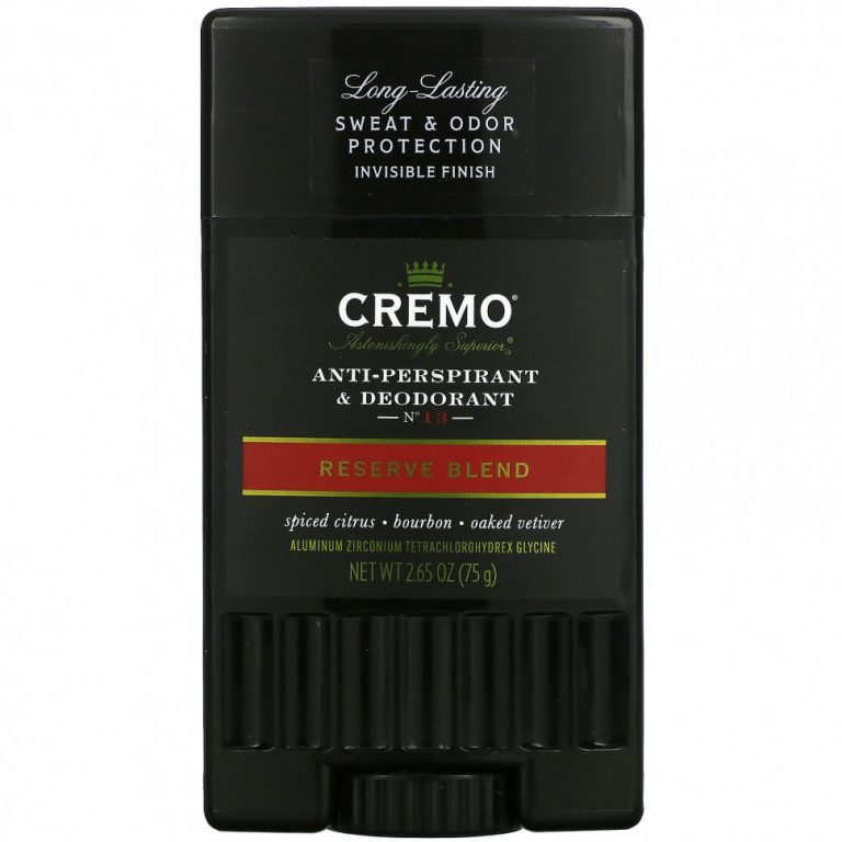 Cremo, Антиперспирант и дезодорант, № 13, резервная смесь, 2,65 унции (75 г)