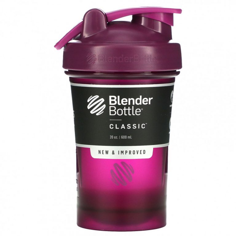 Blender Bottle, Classic With Loop, классический шейкер с петелькой, сливовый, 600 мл (20 унций)