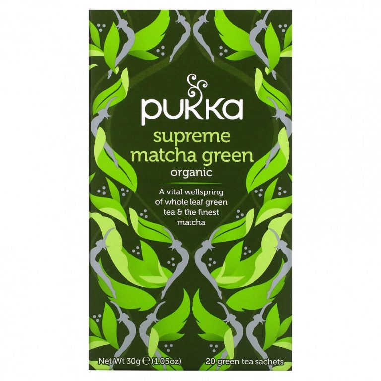 Pukka Herbs, Supreme Matcha Green, 20 Green Tea Sachets — 1.05 oz (30 g) Each