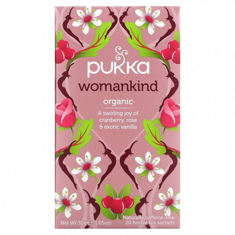 Pukka Herbs, Womankind, без кофеина, 20 пакетиков-саше с травяным чаем, 1,05 унц. (30 г)