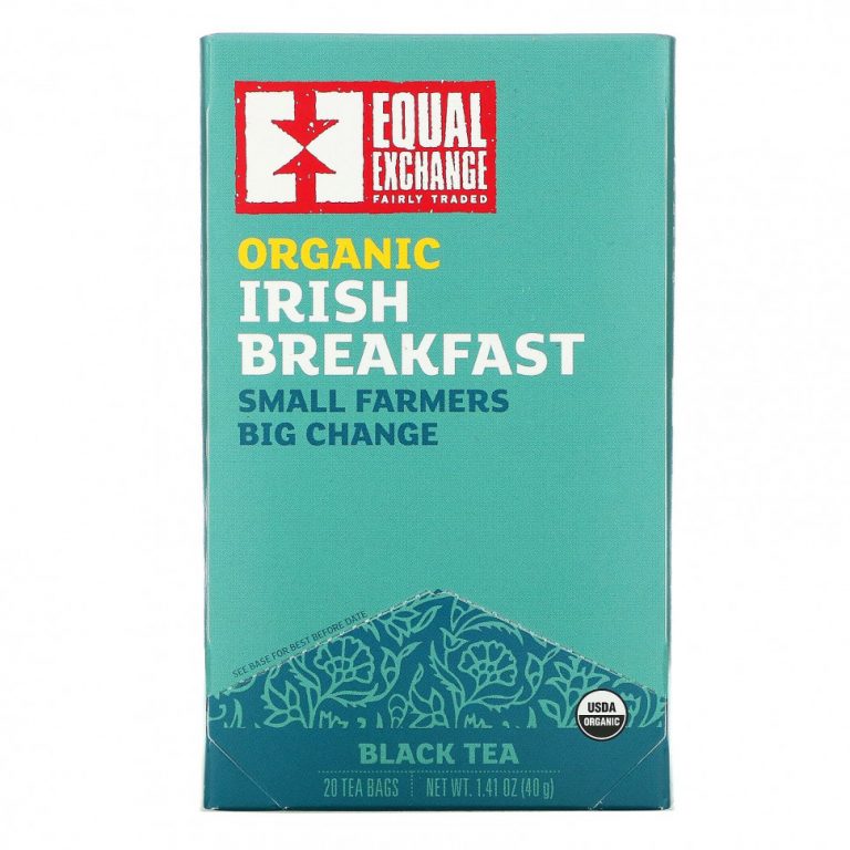 Equal Exchange, Organic Irish Breakfast, черный чай, 20 чайных пакетиков, 40 г (1,41 унции)