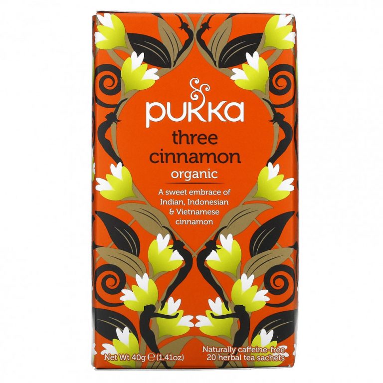 Pukka Herbs, Three Cinnamon Tea, 20 Herbal Tea Sachets, 1.41 oz (40 g)