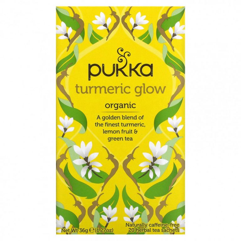 Pukka Herbs, Organic Herbal Tea, куркума, без кофеина, 20 пакетиков по 1,8 г (0,06 унции)