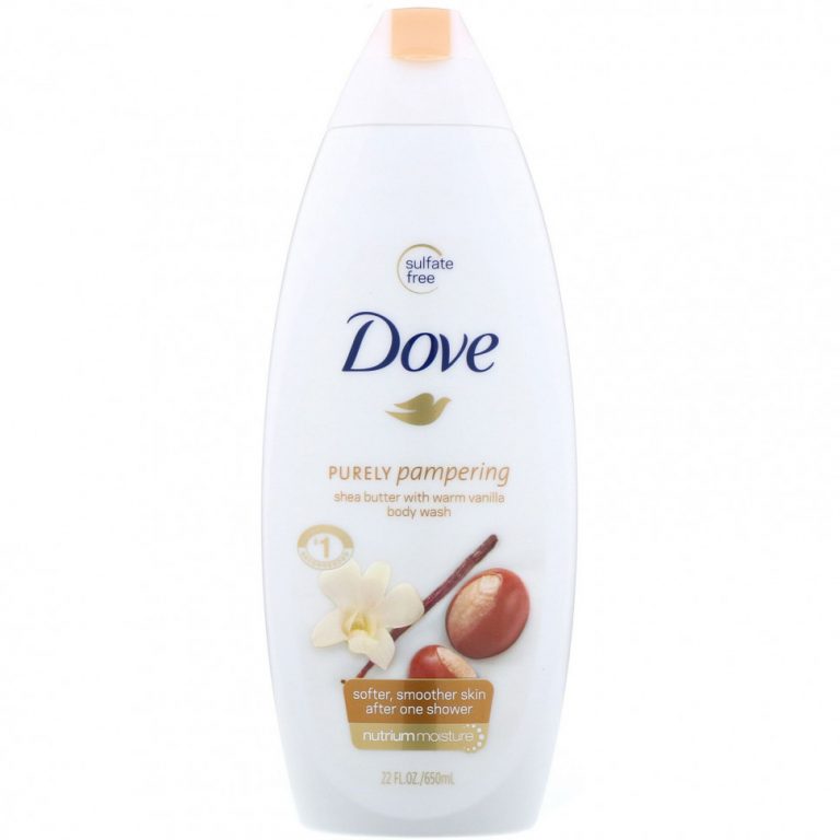 Dove, Гель для душа Purely Pampering, аромат «Масло ши и согревающая ваниль», 650 мл