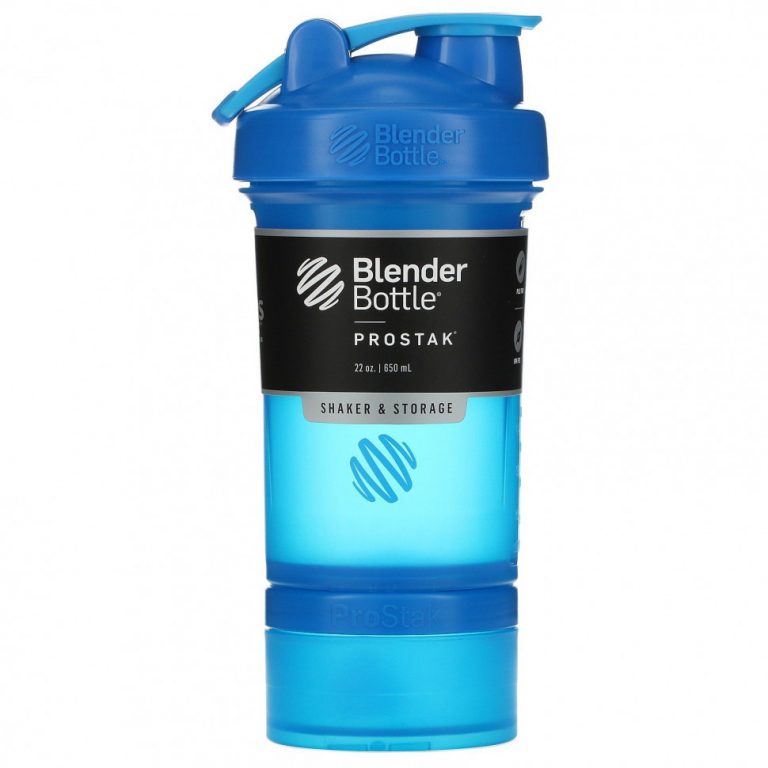 Blender Bottle, ProStak, голубой, 650 мл (22 унции)