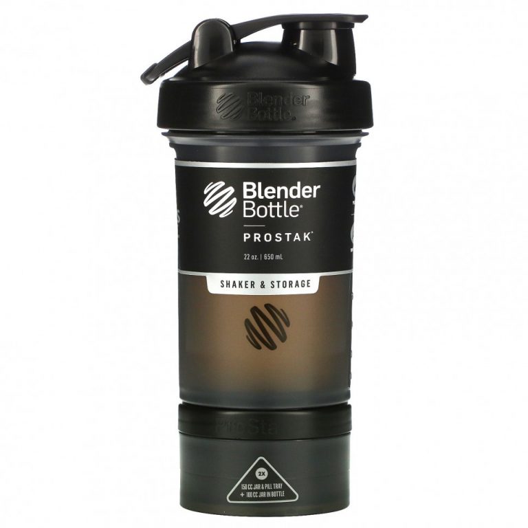 Blender Bottle, ProStak, черный, 650 мл (22 унции)