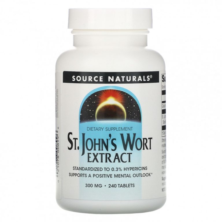 Source Naturals, Экстракт зверобоя, 300 мг, 240 таблеток