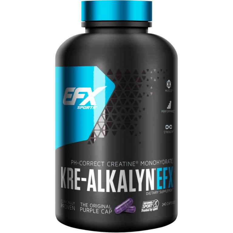 EFX Sports, Kre-Alkalyn EFX, креатин, 240 капсул