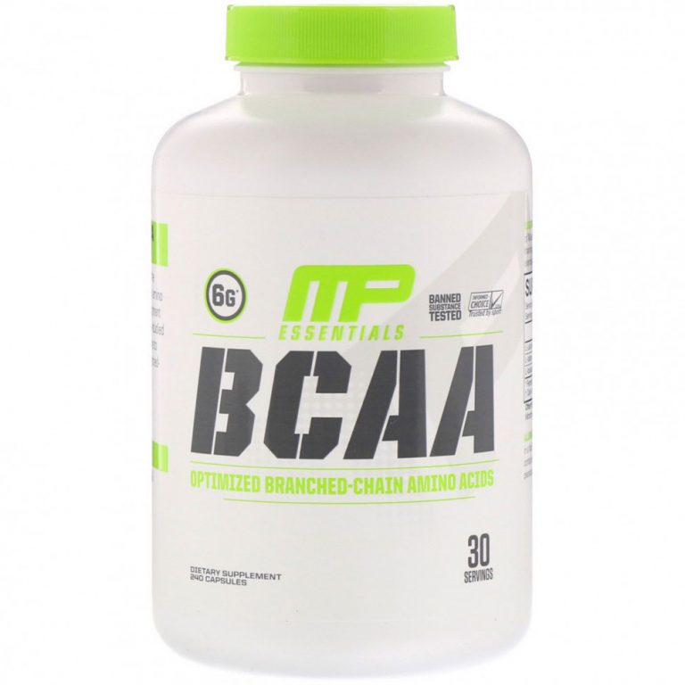 MusclePharm, Essentials, BCAA (аминокислоты с разветвленной цепью), 240 капсул