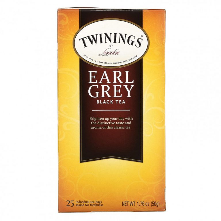 Twinings, Классический чай ‘Эрл Грей’, 25 пакетиков, 1.76 унций (50 г)