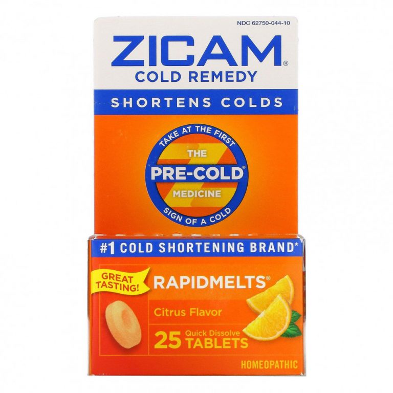 Zicam, Cold Remedy, RapidMelts, цитрус, 25 быстрорастворимых таблеток