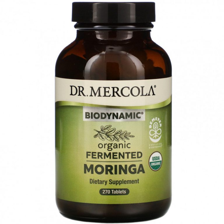 Dr. Mercola, Biodynamic, Органическая ферментированная моринга, 270 таблеток