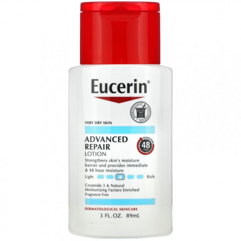 Eucerin, Улучшенный восстанавливающий лосьон, без отдушек, 89 мл (3 жидк. Унции)