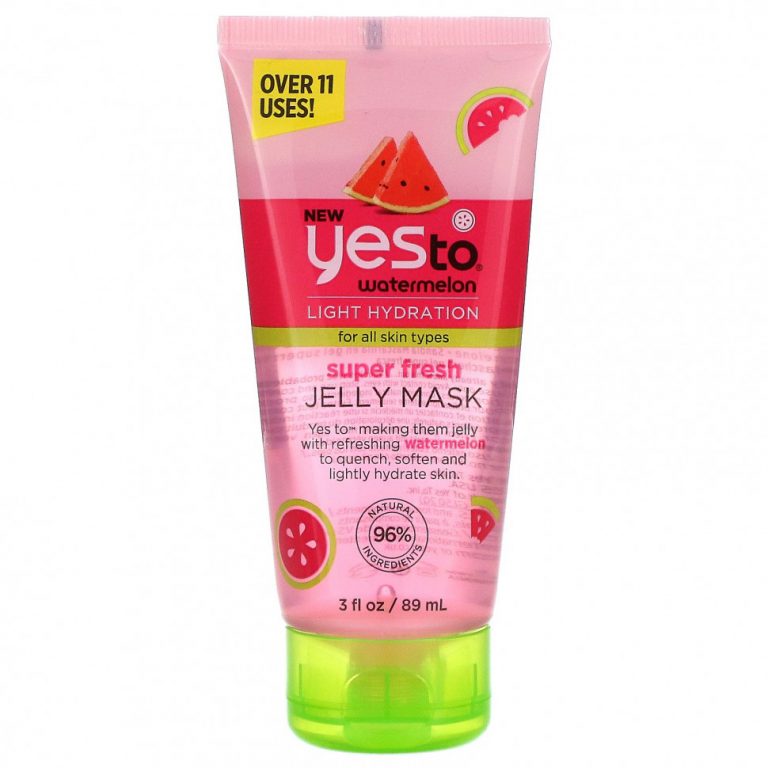 Yes To, Super Fresh Jelly Beauty Mask, арбуз, 89 мл (3 жидк. Унции)