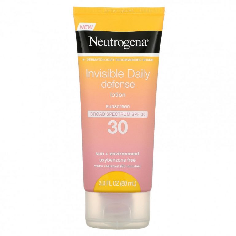 Neutrogena, солнцезащитный лосьон, невидимая ежедневная защита, SPF 30, 88 мл (3 жидк. унции)