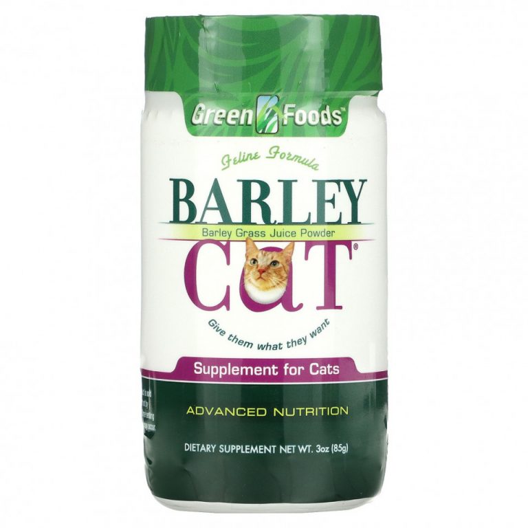 Green Foods, Порошок из зеленых побегов ячменя для кошек Barley Cat, 3 унции (85 г)