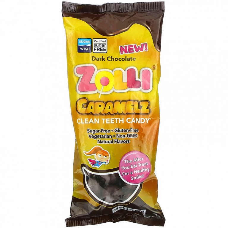 Zollipops, Zolli Caramelz, темный шоколад, 85 г (3 унции)