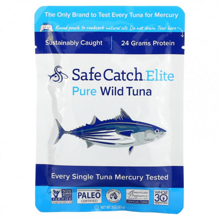 Safe Catch, Elite, дикий тунец, чистый, 85 г (3 унции)