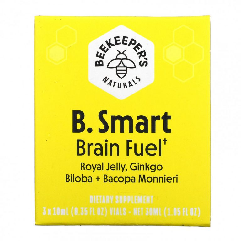 Beekeeper’s Naturals, B. Smart Brain Fuel, 3 флакона по 10 мл (0,35 жидк. унции)