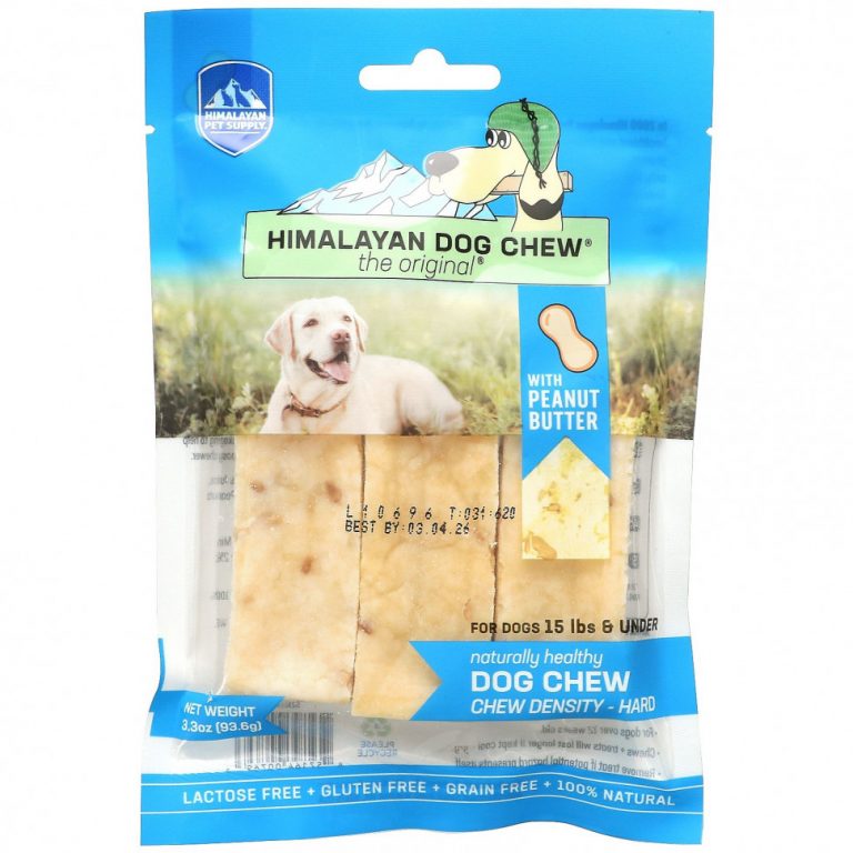 Himalayan Pet Supply, Himalayan Dog Chew, жесткое, для собак до 15 фунтов, арахисовая паста, 93,6 г (3,3 унции)