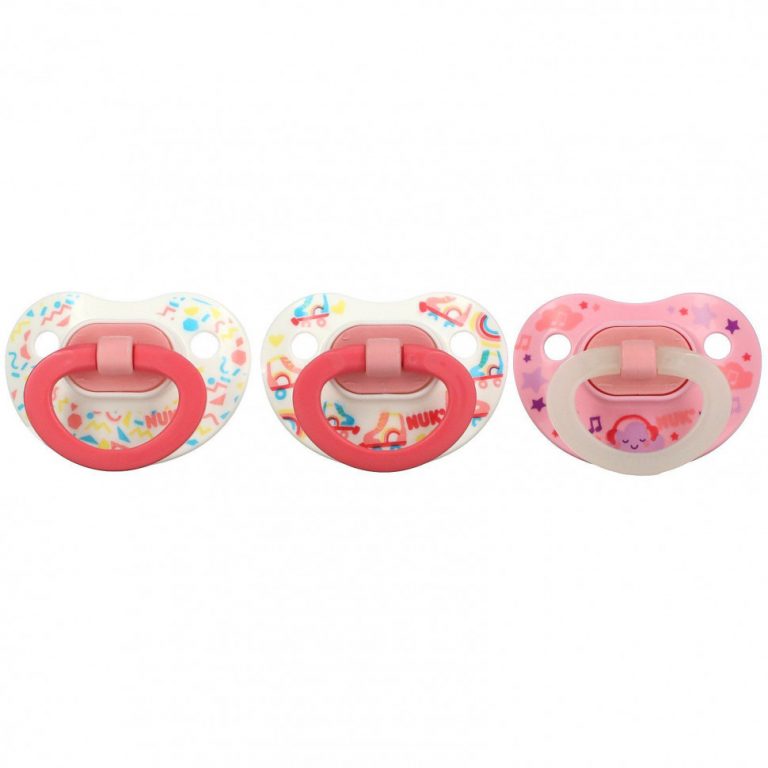 NUK, Orthodontic Pacifier Value Pack, 6-18 Months, Girl, 3 Pack