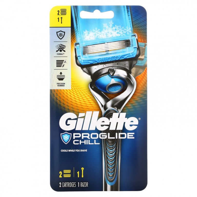 Gillette, Бритва Fusion5 Proshield, Chill, 1 бритва + 2 кассеты