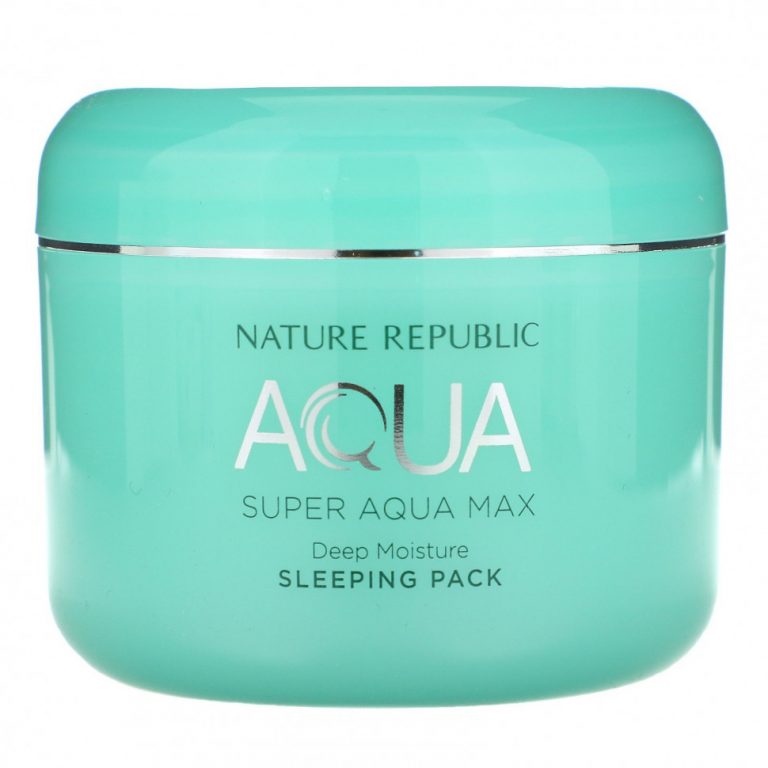 Nature Republic, Super Aqua Max, маска для сна с глубоким увлажнением, 100 мл (3,38 жидк. Унции)