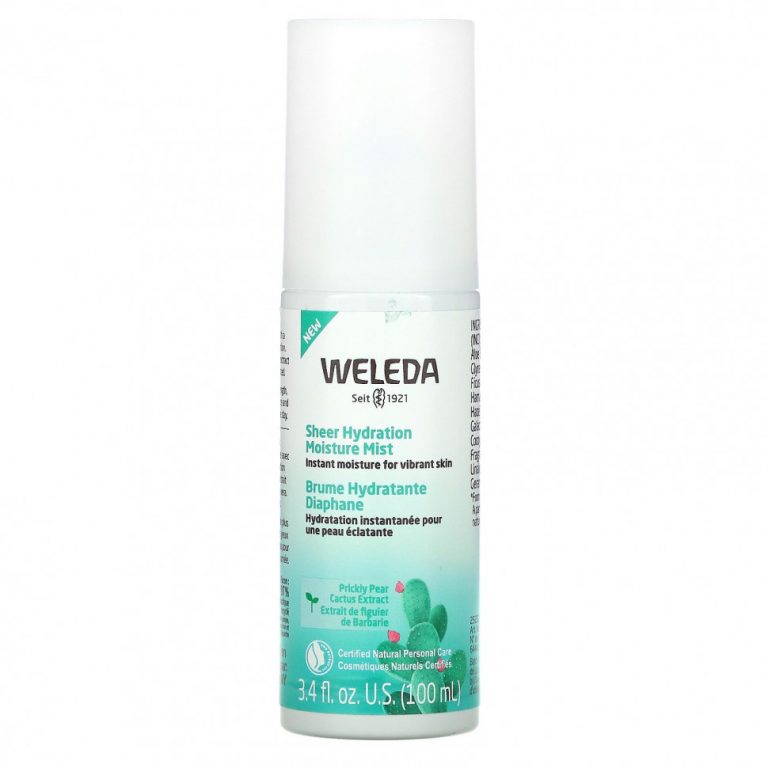 Weleda, Увлажняющий спрей Sheer Hydration Moisture Mist, 3,4 жидких унции (100 мл)