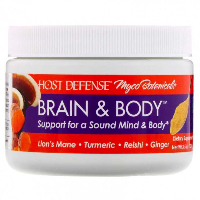 Fungi Perfecti, Myco Botanicals, добавка для здоровья мозга и тела Brain & Body, 100 г