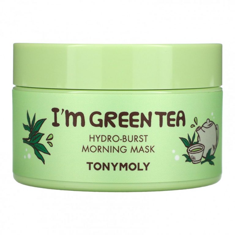 Tony Moly, I’m Green Tea, утренняя маска для лица Hydro-Burst, 100 г (3,52 унции)