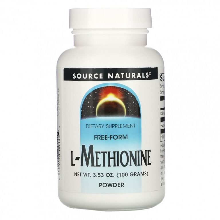 Source Naturals, L-Метионин 3.53 унции (100 г)