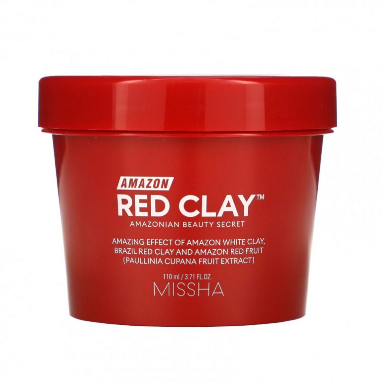 Missha, Amazon Red Clay, очищающая маска с красной амазонской глиной, 110 мл (3,71 жидк. унции))