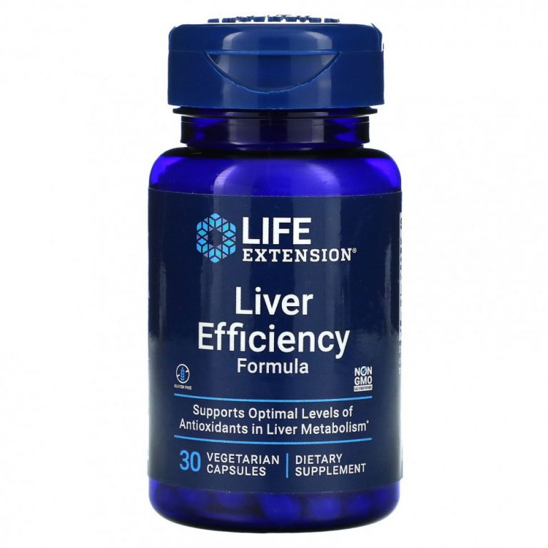 Life Extension, Liver Efficiency Formula, для здоровой работы печени, 30 вегетарианских капсул